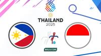 SEA Games 2025, sepak bola Filipina U-22 Vs Timnas Indonesia U-22. (Bola.com/Wiwig Prayugi)