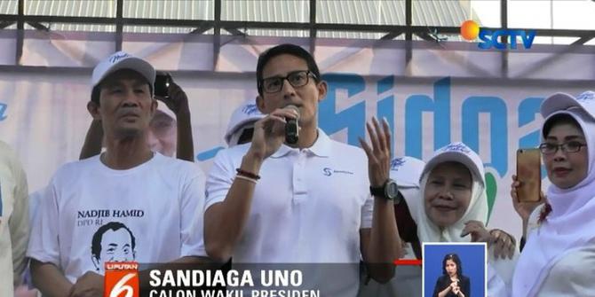 Upaya Sandiaga dan Ma'ruf Amin Raih Simpati Warga Jatim