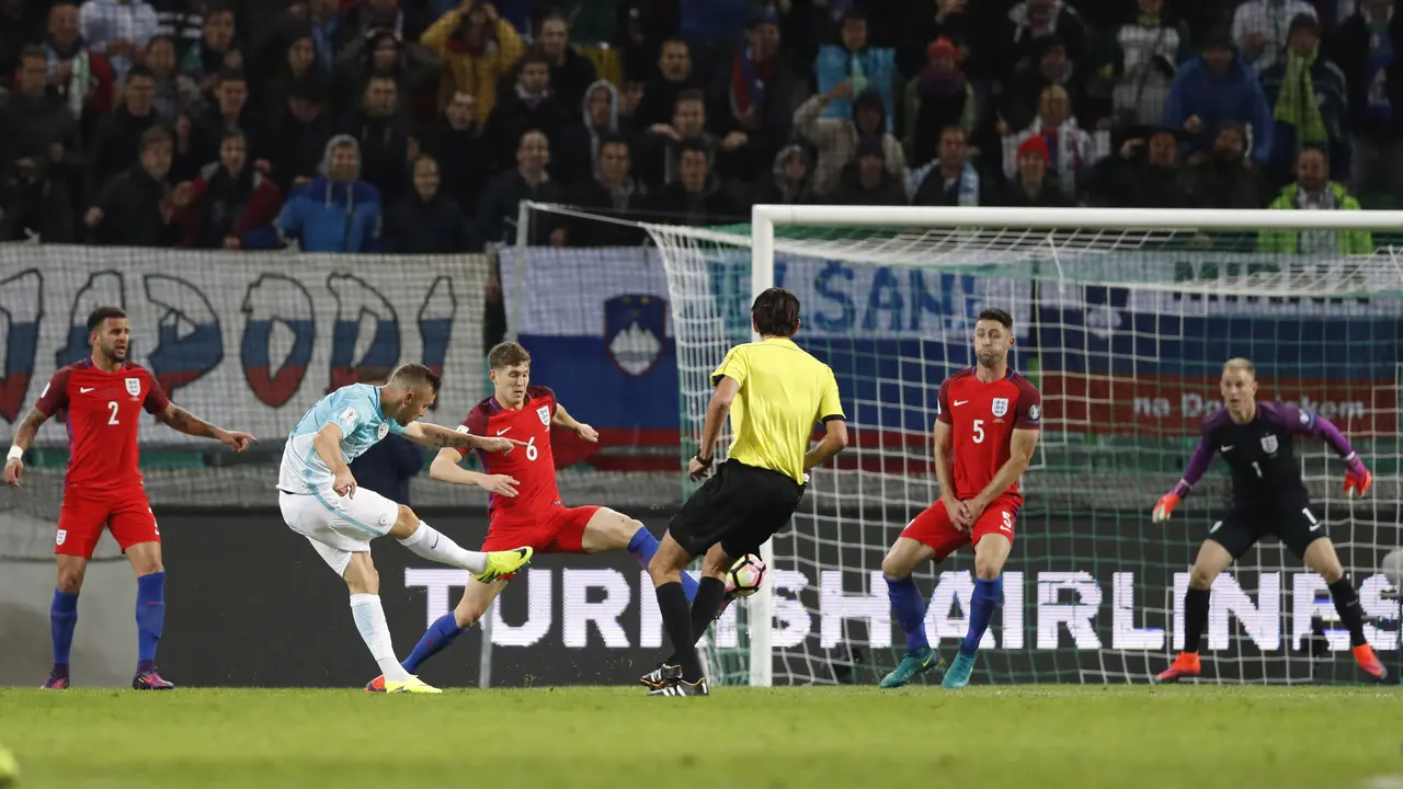 Kualifikasi Piala Dunia 2018 zona Eropa antara Slovenia vs Inggris