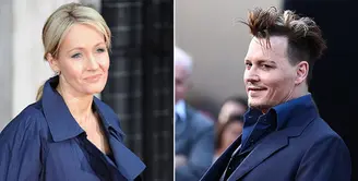 Gara-gara memilih Johnny Depp untuk bermain di film Fantastic Beasts sebagai Grindelwald, J.K Rowling mendapat kecaman dari fansnya. (Rex/Shutterstock/EliteDaily)