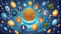 Aset kripto Bitcoin, Altcoin, hingga Meme Coin. (Ilustrasi By AI)