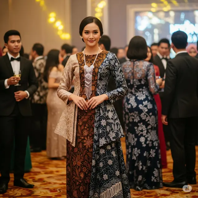 Model Full Body Warna Kontras