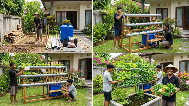Cara Membuat Kebun Hidroponik Multifungsi untuk Halaman Depan