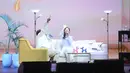 Kim Ji Won di acara fanmeeting bertajuk "Be My One" di JIEXPO Theater, Jakarta, Sabtu (31/8/2024). [Foto: Adrian Putra/Fimela]