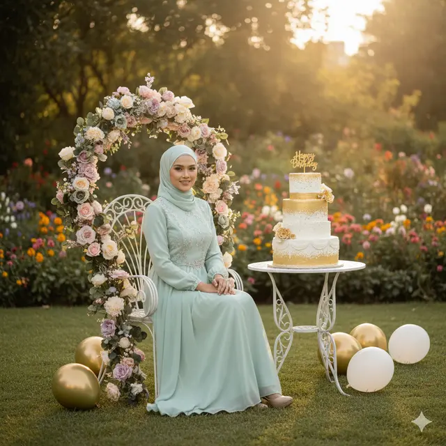7 Ide Prompt Birthday Photoshoot di Gemini AI, Hasil Estetik ala Studio Profesional
