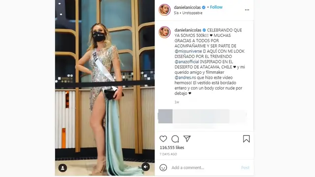 Miss Universe Chile 2020 Daniela Nicolás