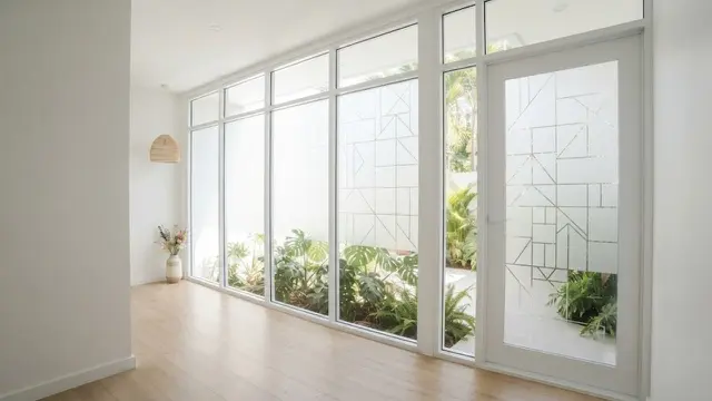 Pintu Depan Rumah dengan Kaca