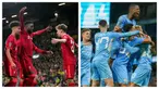 Dua tim papan atas Premier League, Liverpool dan Manchester City sama-sama memetik kemenangan besar atas lawan-lawannya di babak ketiga Piala Liga Inggris, Selasa (21/9/2021). Liverpool menang 3-0 atas Norwich, sementara City melumat Wycombe Wanderers 6-1. (Kolase AP)