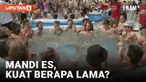 Saat suhu melonjak di atas 30 derajat di Austria, 300 orang mencoba memecahkan rekor nasional mandi es di Wina. Setiap peserta harus bertahan di kolam yang diisi air es selama 2 menit. Daniel Fetz, juara dunia wakeboard ganda yang kini mengajar kursu...