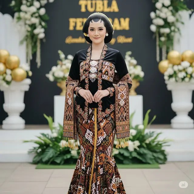 Model Kebaya Wisuda Rok Duyung. Foto: Gemini
