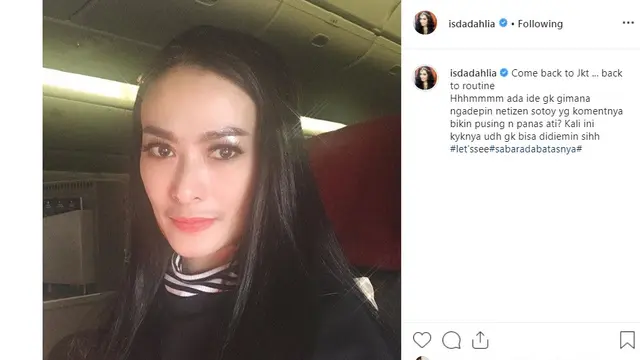 Iis Dahlia (Foto: Instagram/@isdadahlia)