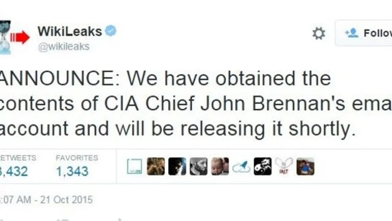 Wikileaks Klaim Publikasikan Isi Email Bos CIA yang Dibobol