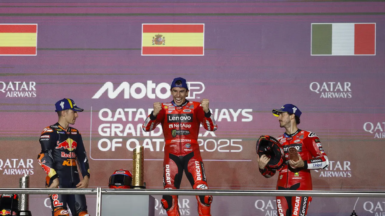 Podium MotoGP Qatar 2025