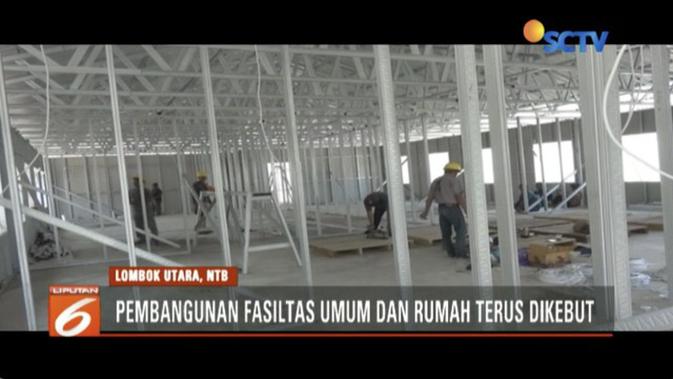  Rumah  Tahan  Gempa  untuk Korban Gempa  Lombok  Telah Mencapai 