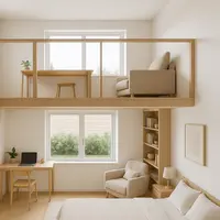 7 Desain Rumah Kecil dengan Loft Minimalis, Solusi Cerdas untuk Hunian Efisien (sumber:AI)