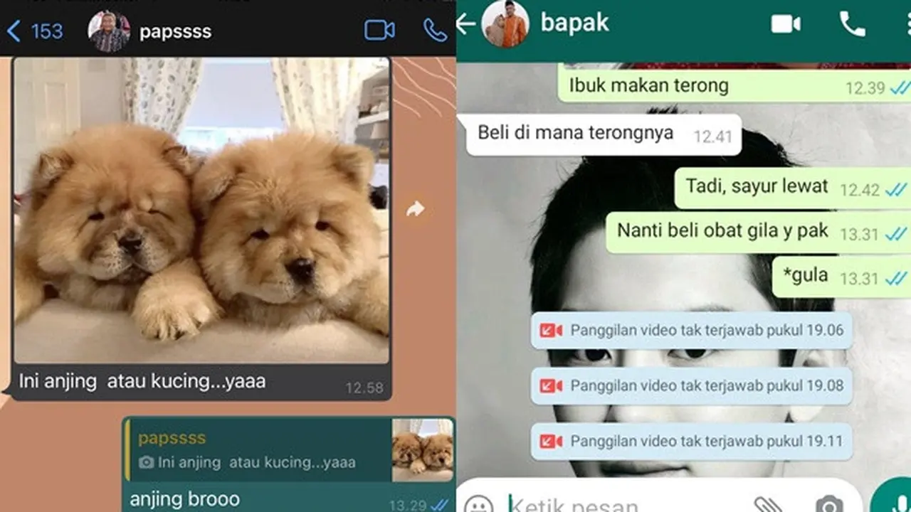 6 Chat Lucu Antara Anak dan Bapak Ini Bikin Senyum-senyum