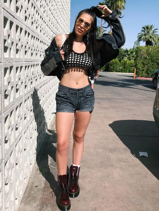 Amelia Gray pun total banget nih kayaknya untuk pergi ke Coachella. (Instagram/ameliagray)
