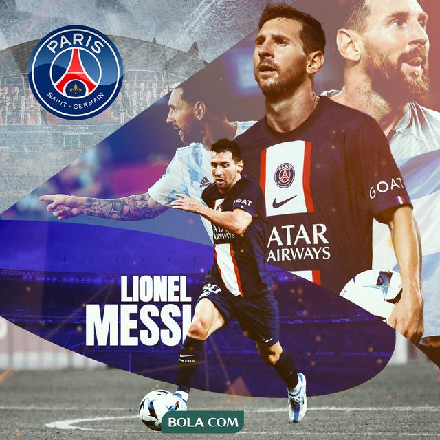 PSG - Ilustrasi Lionel Messi Argentina