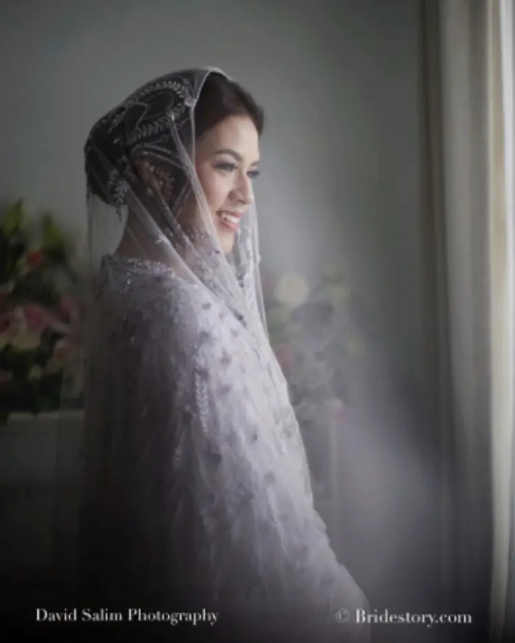 Raisa saat menggelar acara pengajian. (Instagram/thebridestory)