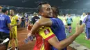 Gelandang Sriwijaya FC, Firman Utina, sempat dikabarkan memiliki masalah dengan manajemen Persib. Mengakhiri masalah itu pemain senior  ini akhirnya memilih kembali ke klub lamanya Laskar Wong Kito. (Bola.com/Vitalis Yogi Trisna)