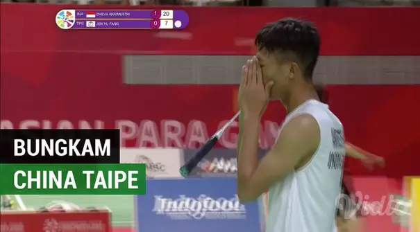 Berita video Dheva kembali berhasil mengalahkan Jen Yu Fang tunggal China Taipe dengan skor  21-13, 21-17 di Asian Para Games 2018, Senin (8/10/2018).
