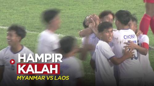 VIDEO: Myanmar Hampir Kalah dari Laos di Grup B Piala AFF 2022