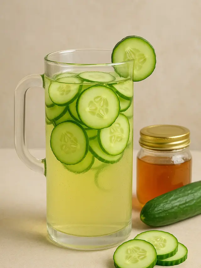 Infused Water Mentimun Madu untuk Detoks (Foto: ChatGPT)