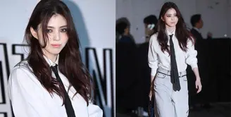 Netizen terpesona melihat visual Han So Hee yang menakjubkan saat menghadiri Lady Dior Celebration Exhibition di Korea. [Instagram/kangyewon]