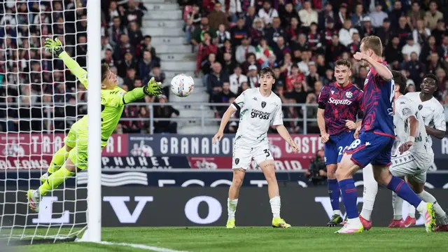 Foto: Perjuangan Berbuah Manis, Bologna Tantang AC Milan di Partai Final Coppa Italia