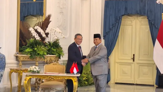 Presiden Prabowo Subianto menerima kunjungan resmi Perdana Menteri (PM) China, Li Qiang di Istana Merdeka Jakarta, Minggu (25/5/2025).