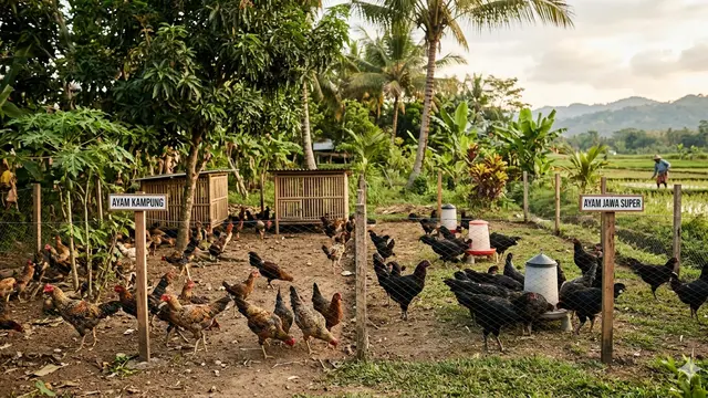 Ayam Kampung vs Ayam Jawa Super, Mana yang Lebih Mudah Diternak.