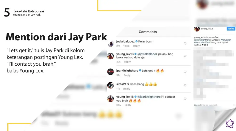 Teka-teki Kolaborasi Young Lex dan Jay Park. (Foto: Instagram/young_lex18, Desain: Nurman Abdul Hakim/Bintang.com)