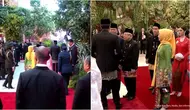 Potret dekorasi Pelantikan Presiden dan Wakil Presiden di gedung DPR/MPR. (sumber: YouTube/Sekretariat Presiden)