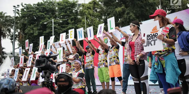 Keseruan Kegiatan Millennial Road Safety Festival 2019 di Bundaran HI