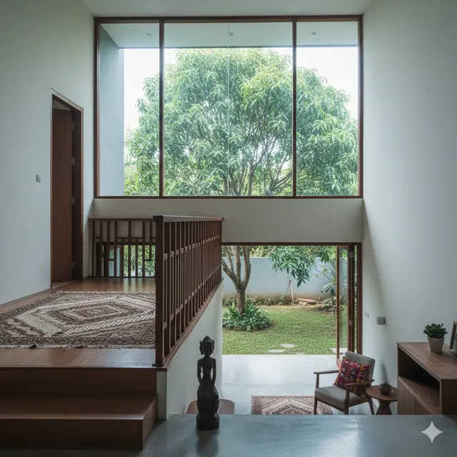 Inspirasi Rumah Kontemporer Murah dengan Mezzanine