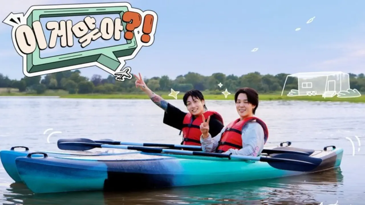 Jungkook dan Jimin BTS Kembali Tampil di Program Traveling Usai Jalani Wamil.  foto: X @bts_bighit