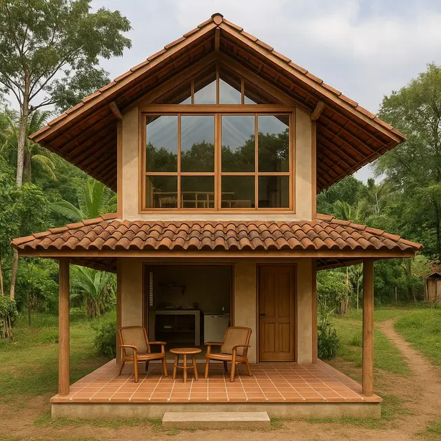 Inspirasi Rumah Mezzanine di Kampung