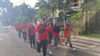 Acara Jalan Sehat bersama warga Petogogan, Kebayoran Baru, Jakarta Selatan