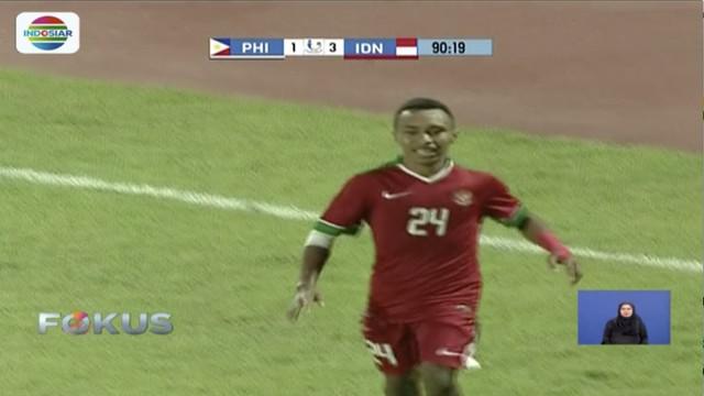 Timnas Indonesia kandaskan Filipina dengan cetak empat gol sepuluh menit jelang laga Piala AFF U-19 usai.