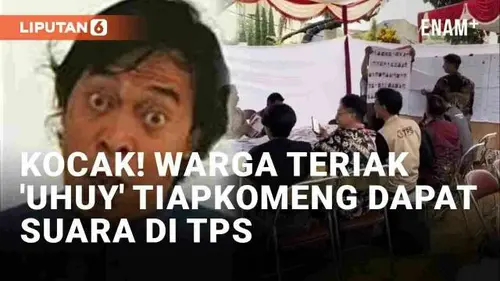 VIDEO: Momen Kocak Warga Teriak 'Uhuy' Tiap Komeng Dapat Suara, Semakin Dekat ke Senayan