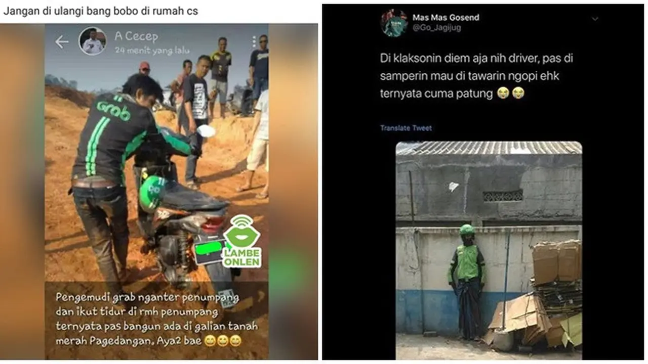 Status Lucu Driver Ojek Online Saat Kena Prank Ini Bikin Cengar-Cengir