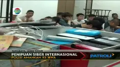 Target penipuan siber internasional tersebut adalah warga Cina.
