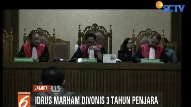 Terima Suap Rp 2,25 Miliar, Idrus Marham Divonis 3 Tahun Penjara