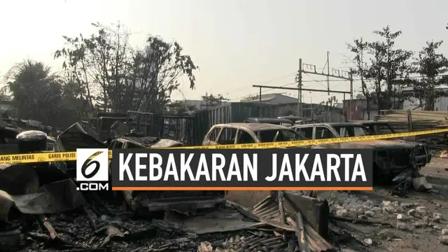 VIDEO: Lokasi Kebakaran Pademangan, Penitipan Mobil Tak Resmi