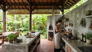 8 Desain Dapur Terbuka yang Teduh Saat Kemarau, Suasana Masak Ala Resort