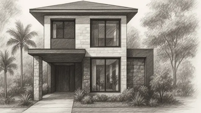 7 ⁠Gambar Sketsa Rumah Ukuran 10x20