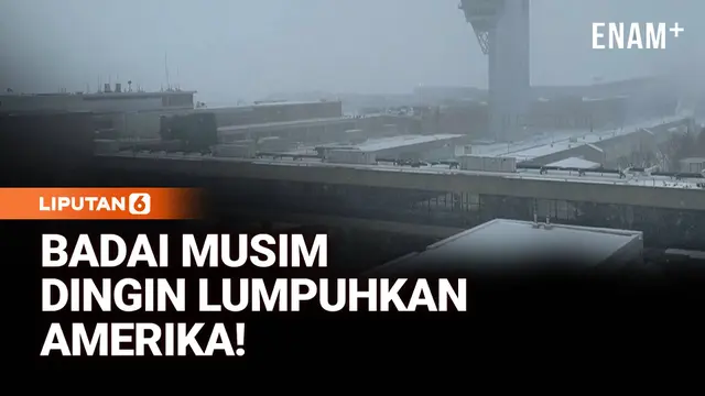 Badai Musim Dingin Lumpuhkan AS, 11 Ribu Penerbangan Dibatalkan