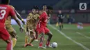 Tekanan Dewa United baru berbuah setelah Taisei Marukawa berhasil mencatatkan nama di papan skor pada menit ke-59. (Liputan6.com/Helmi Fithriansyah)