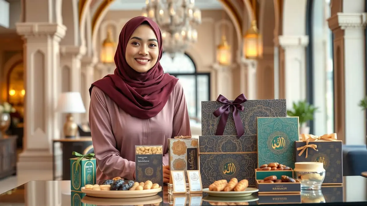 caption jualan parcel lebaran
