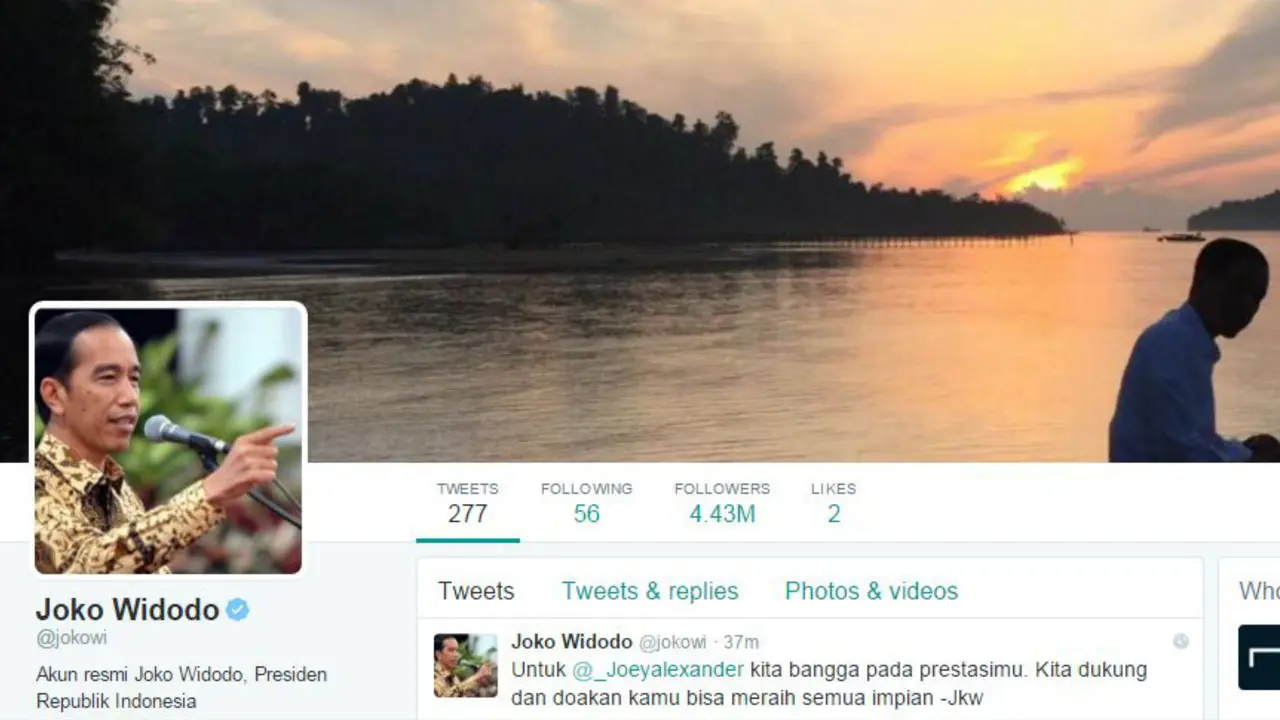3 'Kicauan' Twitter Jokowi yang Banyak Di-Share